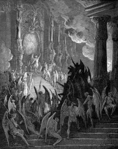 gustave-dore-paradise-lost-lucifer-rally-drawing-painting