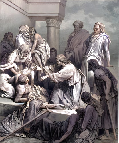 Jesus the Healer - Gustave Dore